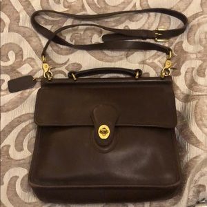 EUC Coach Willis Bag in dark brown